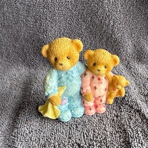 Cherished Teddies Blue and Pink Figurine